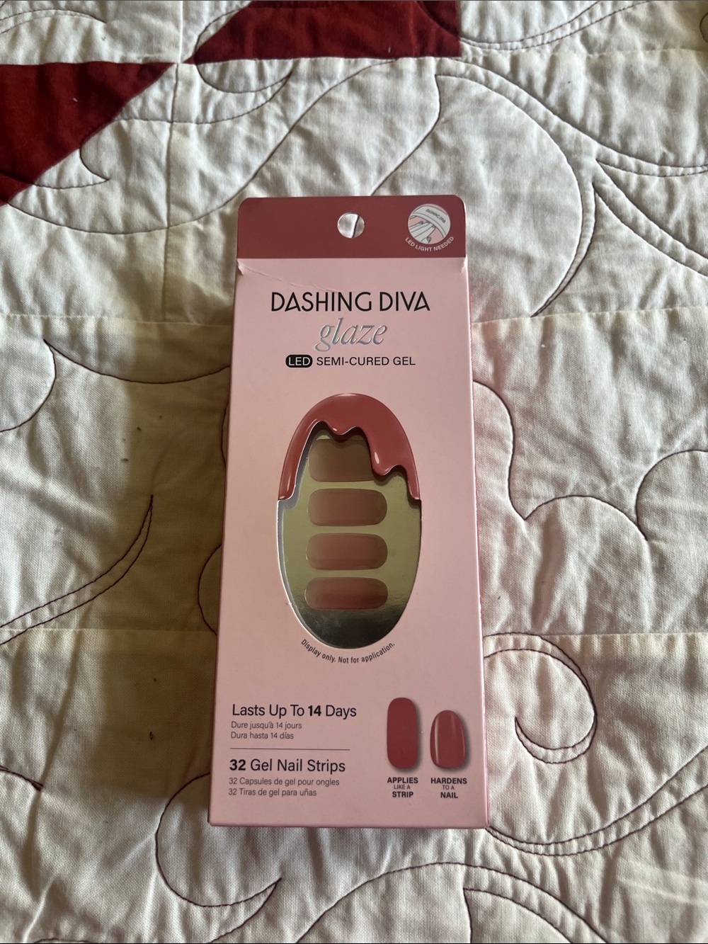 Dashing Diva Glaze LED Semi-Cured Gel Nail Strips — color is called Jelly Glaze
